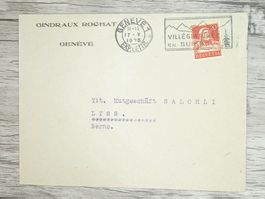TR20 Enveloppe + Timbre Suisse 1930