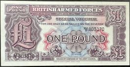 Seltene britische Armee One Pound Note, Reproduktion