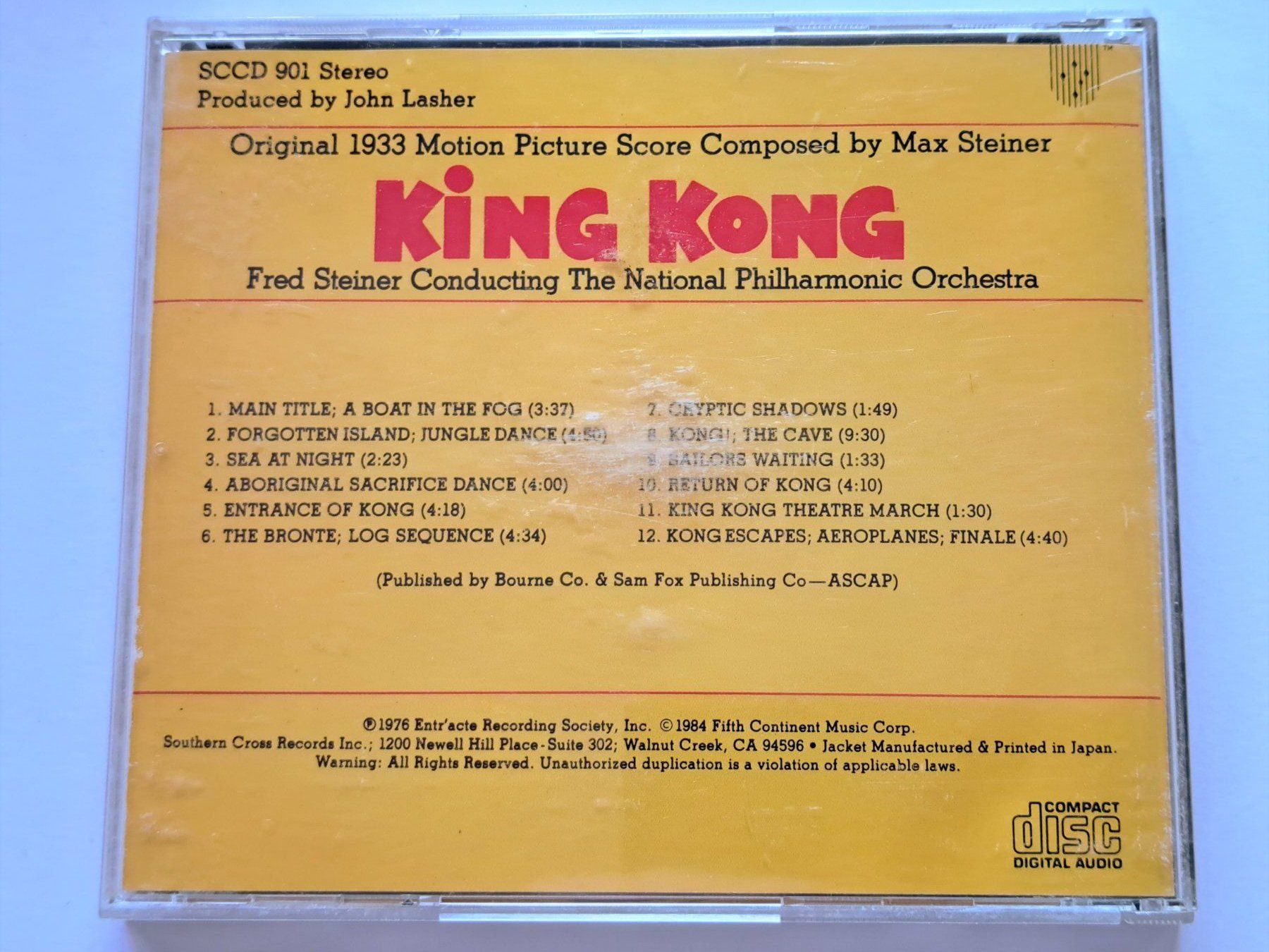 CD: Cd King Kong original Motion picture score – Usato da Pully venduto da bro_n52j 1