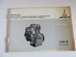 DEUTZ F2L 410 Motor Ersatzteilliste AEBI Reform Baumaschinen
