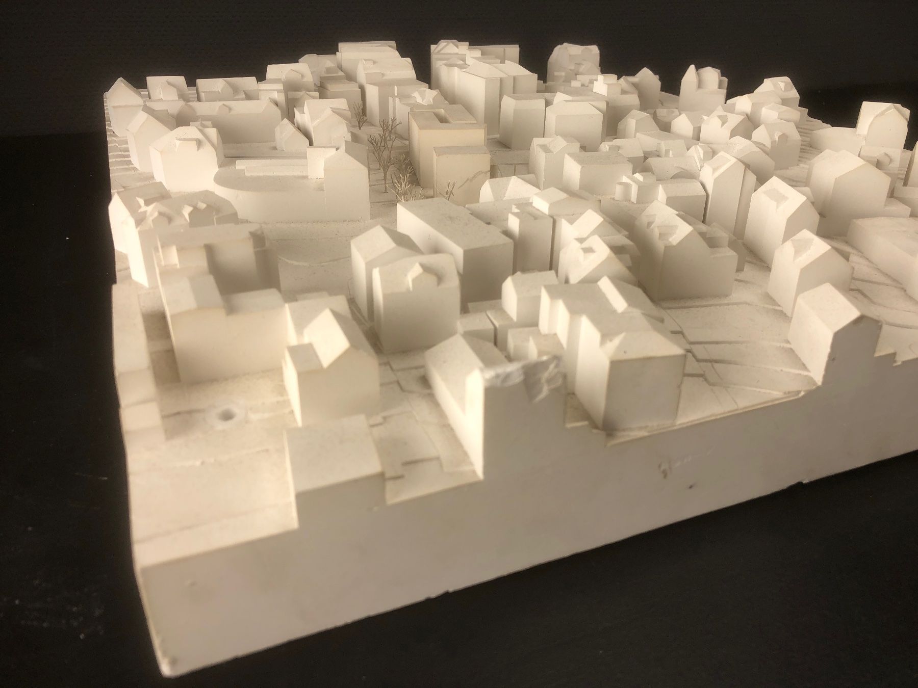 Kit di modellismo & Modellini statici: Einsiedeln, Hauptstrasse Architekturmodell, Gips – Usato da Laufenburg venduto da industrial-silence 2