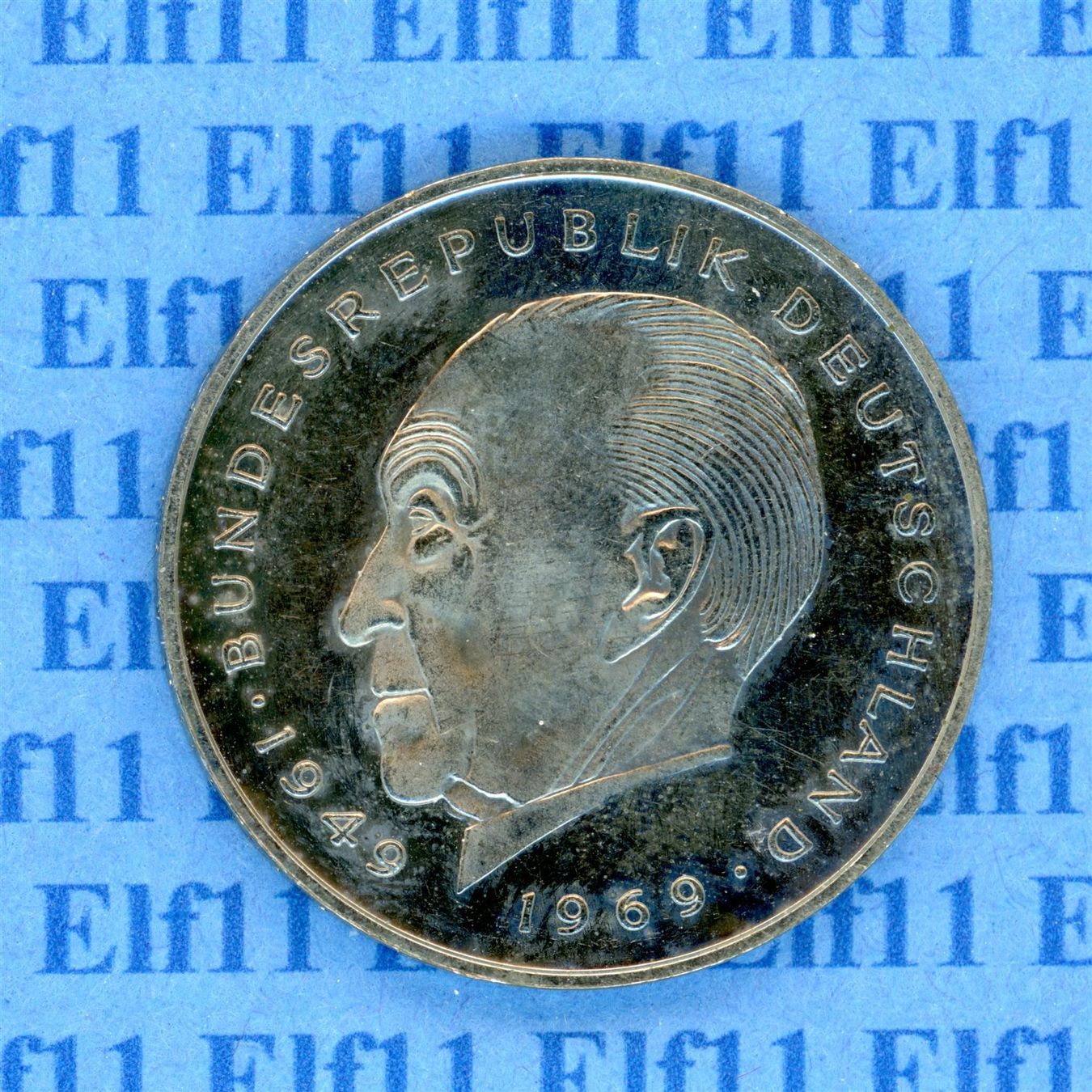 Tutti le monete: DEM___2.00 1986D Adenauer -stgl 2 Deutsche Mark – Nuovo (secondo la descrizione) da Widnau venduto da Elf11 1