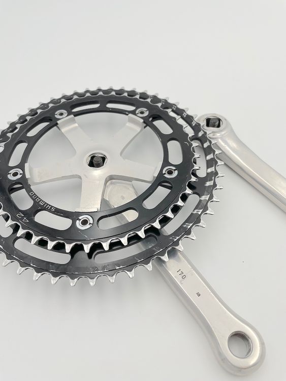 Plateaux Vélo Route Shimano Dura Ace GA-200 - 53/42 Dents, 5v, Première Génération 1976
