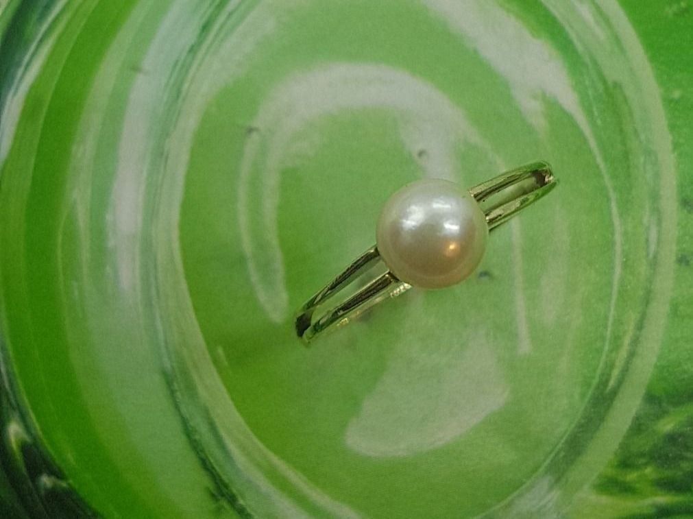 Ringe: Zierlicher Ring mit echter Zuchtperle – Neu (gemäss Beschreibung) aus Unterägeri von Altgoldschmuck 5