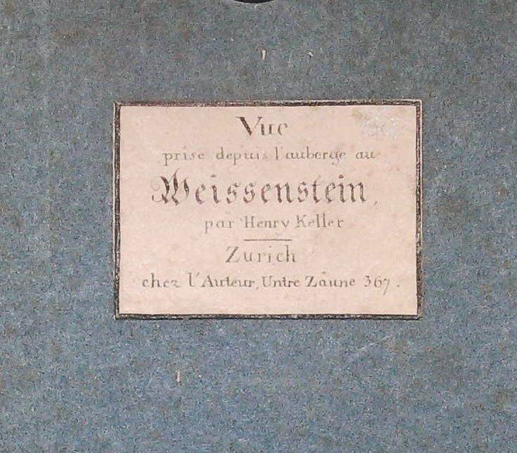 Cartes géographiques & atlas: Weissenstein Panorama von Keller 1817 – D'occasion à Rafz par Helvet32 1