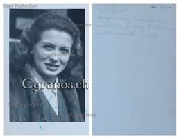 Gaby Sylvia (1920-1980) Schauspielerin - Autogramm