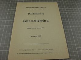 Dienstanweisung für Lokomotivheizer