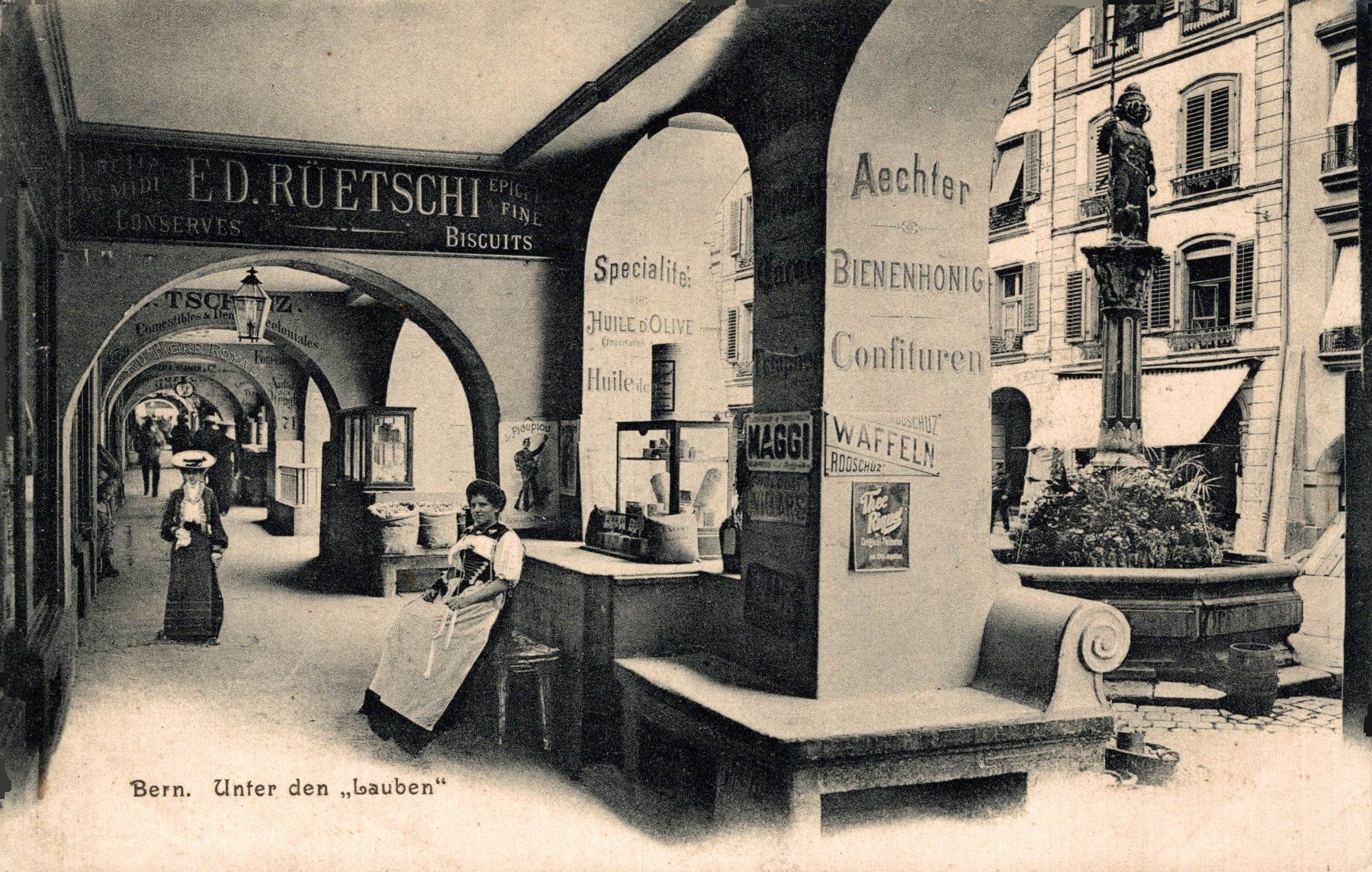 Cartoline postali: Bern. Unter den Lauben – Usato da Bronschhofen venduto da Astore