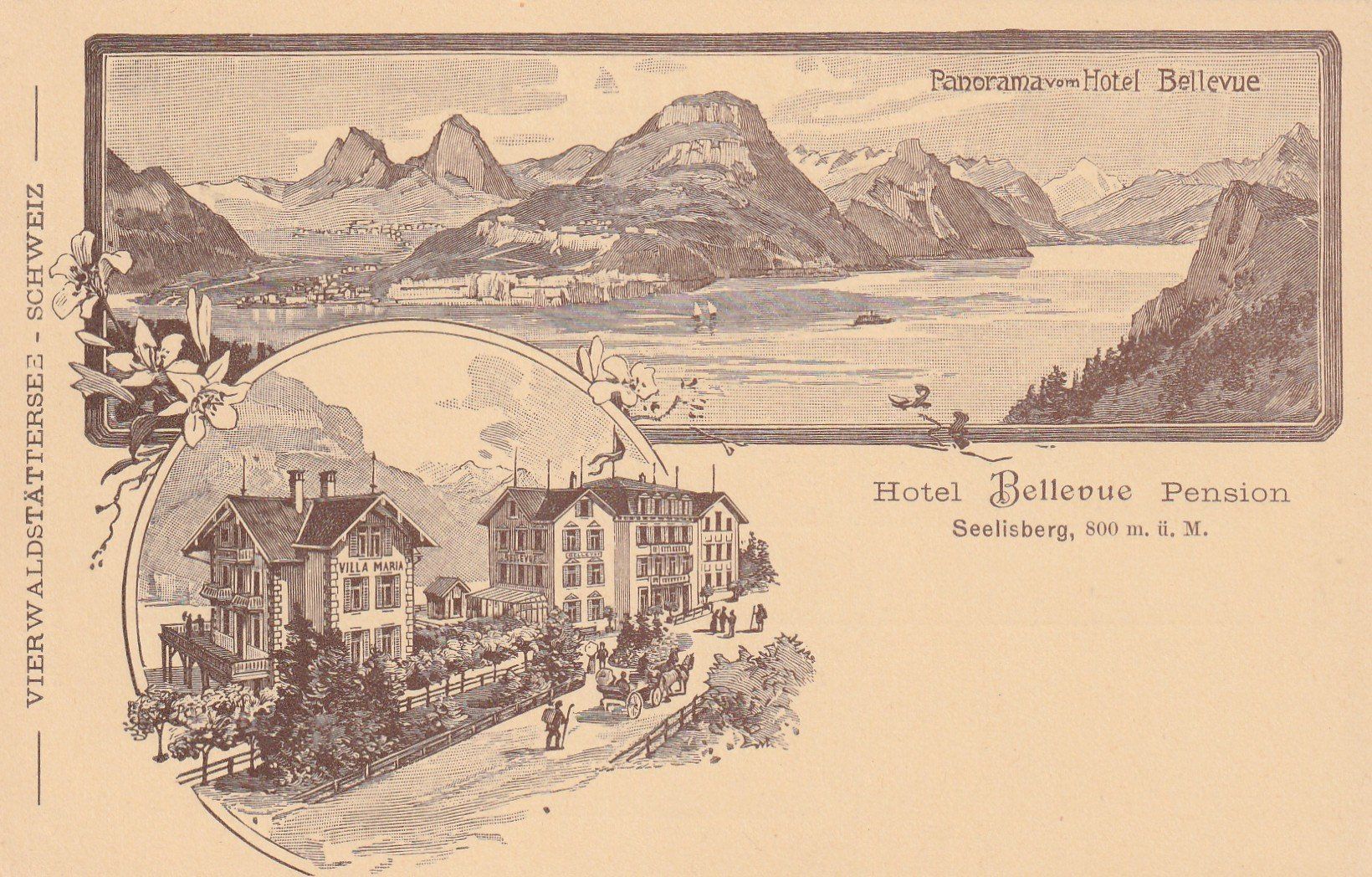 Cartoline postali: Seelisberg Hotel Bellevue – Usato da Rorschacherberg venduto da fratovi2