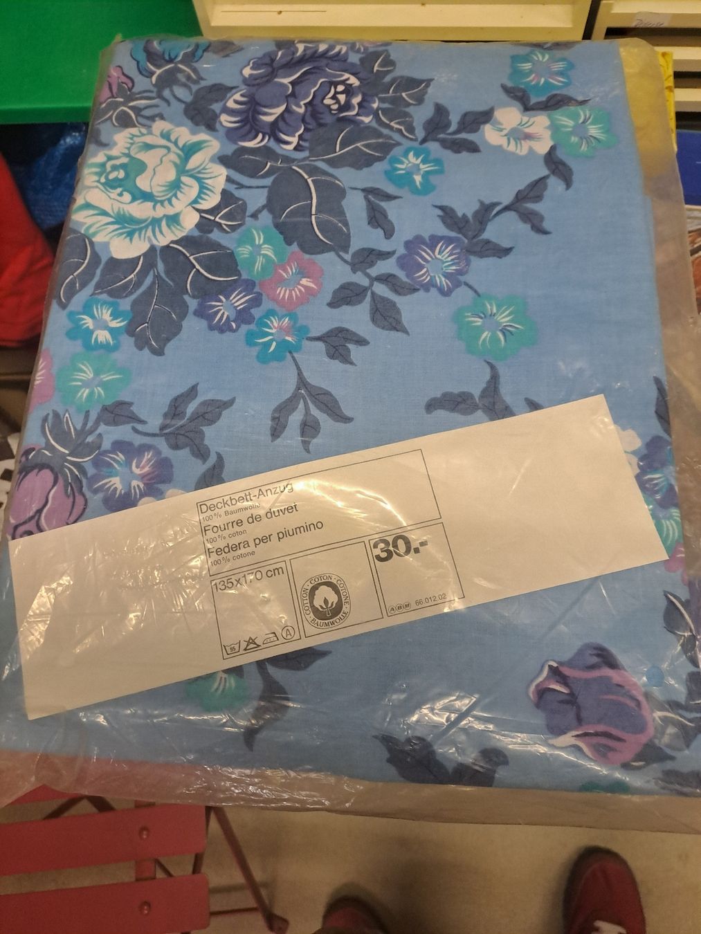 Biancheria da letto: Bettanzug 135x170cm Blumenmuster neu – Nuovo (secondo la descrizione) da Zürich venduto da Schoebi19 1