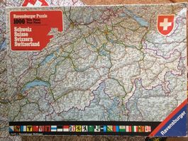 Ravensburger Puzzle Schweiz Landkarte
