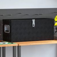 vidaXL Aluminiumkiste 70Ã—24Ã—42 cm TrapezfÃ¶rmig Silbern