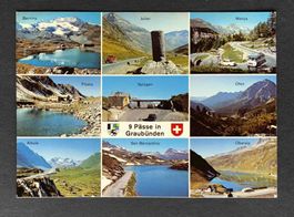 AK 9 alpenpässe in Graubünden