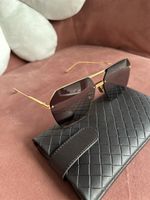 Bottega Veneta Sunglasses Gold Frame with Case Trendy!