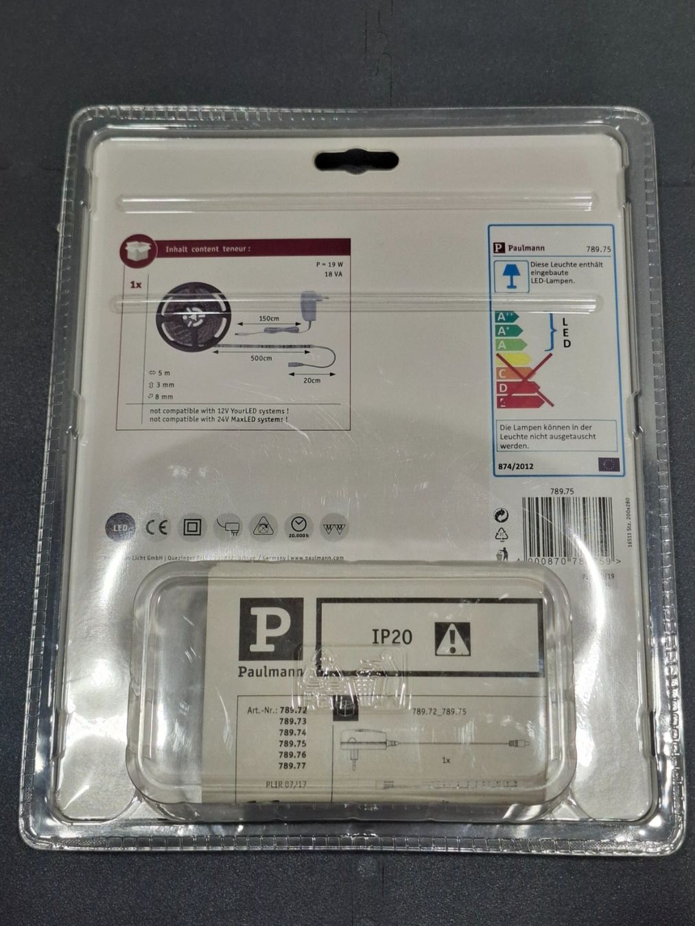 Paulmann Lampade: Bande LED Paulmann SimplLED 5 m - ruban LED – Nuovo e nell'imballaggio originale da Villars-Ste-Croix venduto da pau_8fls 1