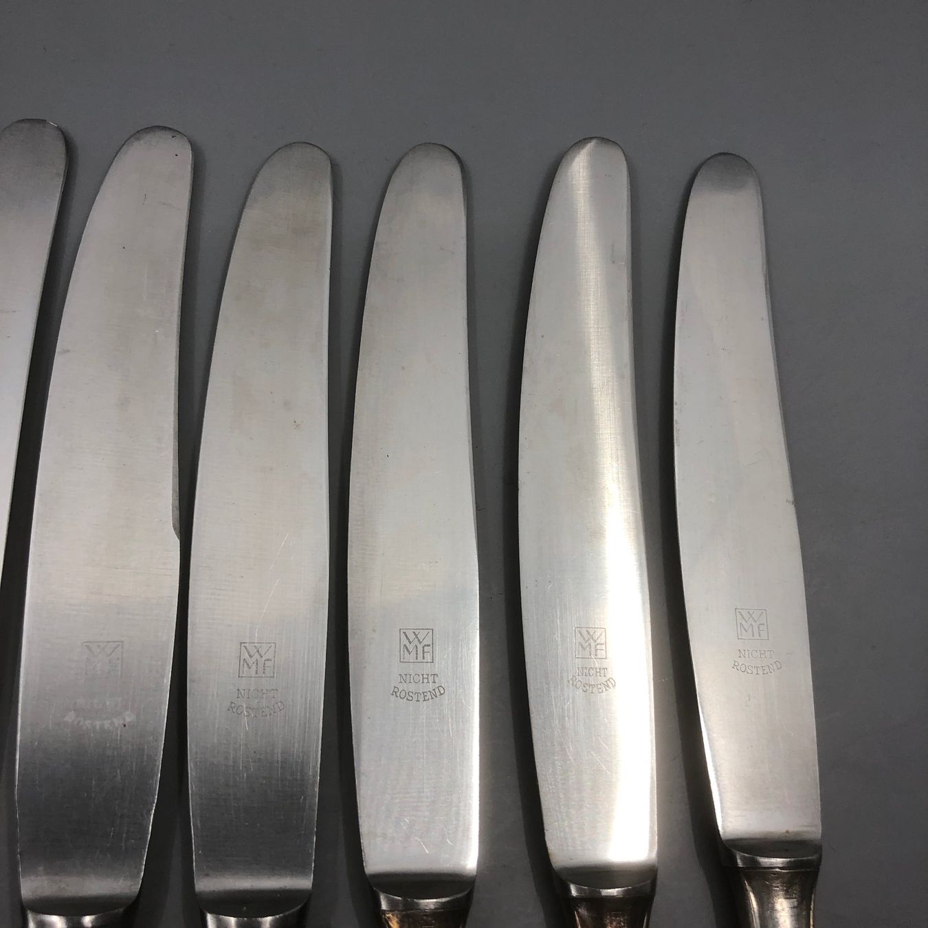 WMF Posate: 9 Dessertmesser versilbert WMF Modell 2200 – Usato da Basel venduto da Tiabeanie 5