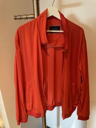 Stylish Paul&Shark Summer Jacket, Red-Orange, Size XXL