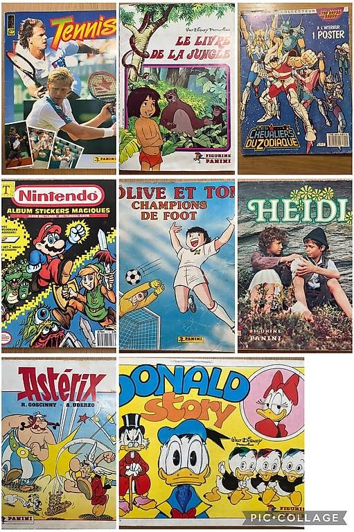 Panini Carte collezionabili: 8 x Album Panini Vintage complets – Usato da Villeret venduto da Ma_To