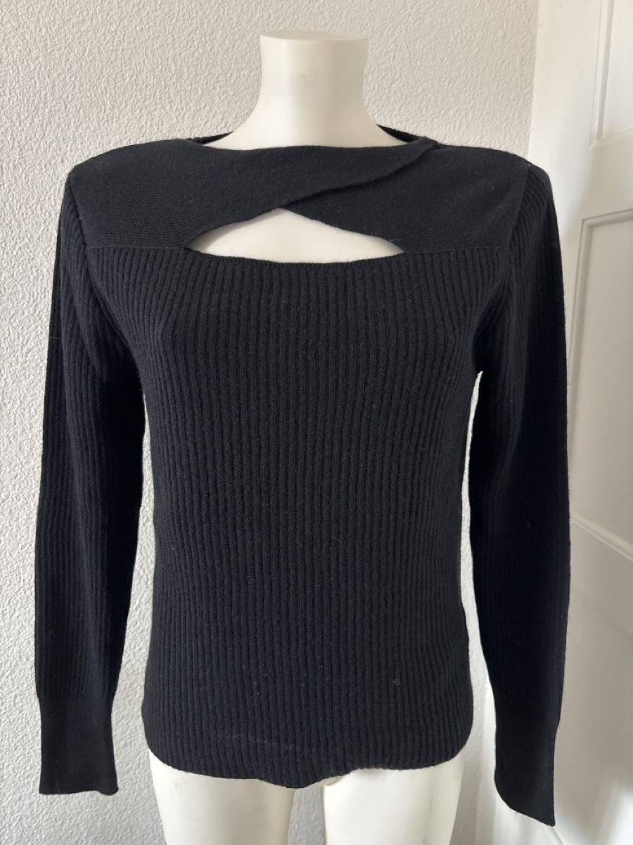 Riani Pulls & Sweat-shirts: Schwarzer Riani Strickpullover, – D'occasion à langenthal par rundholz7