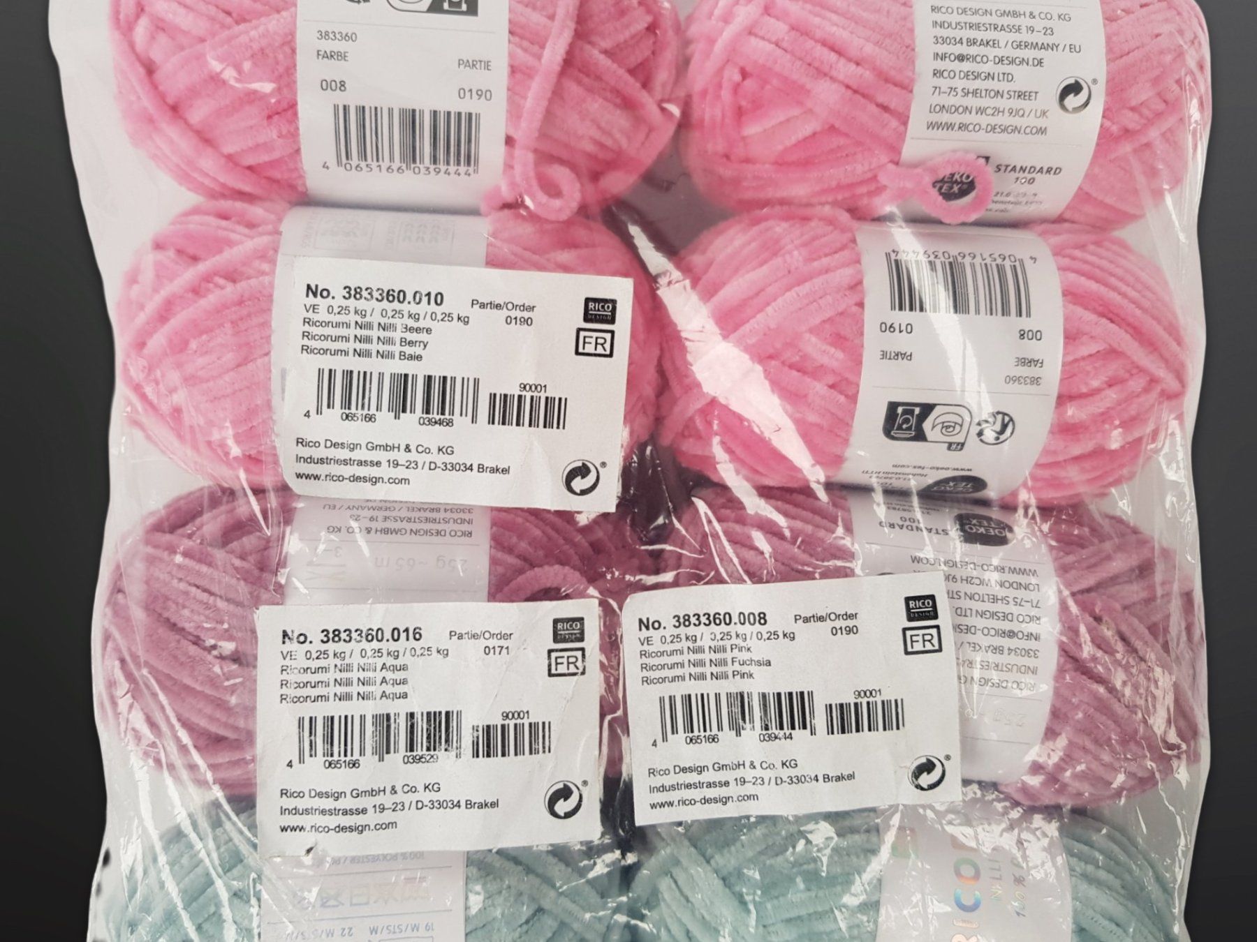Lana: RICO DESIGN flauschiges Garn Gemischt 9 Stk. – Nuovo (secondo la descrizione) da Suhr venduto da Restwert_Suhr 1