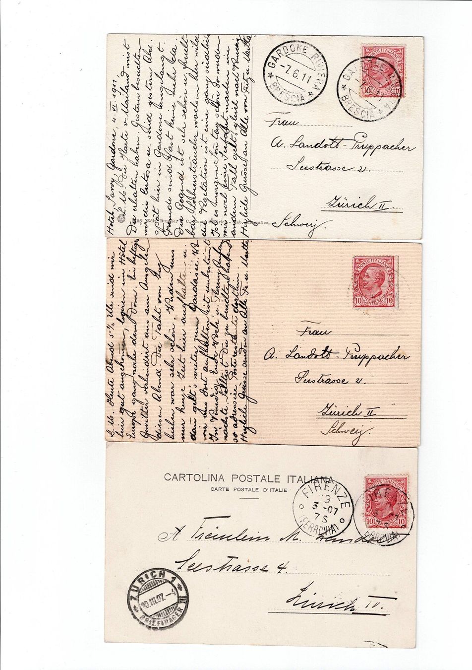 Ansichtskarten: Italien, 15 Ansichtskarten ab 1901 – Gebraucht aus Hinteregg von McCharly01 6