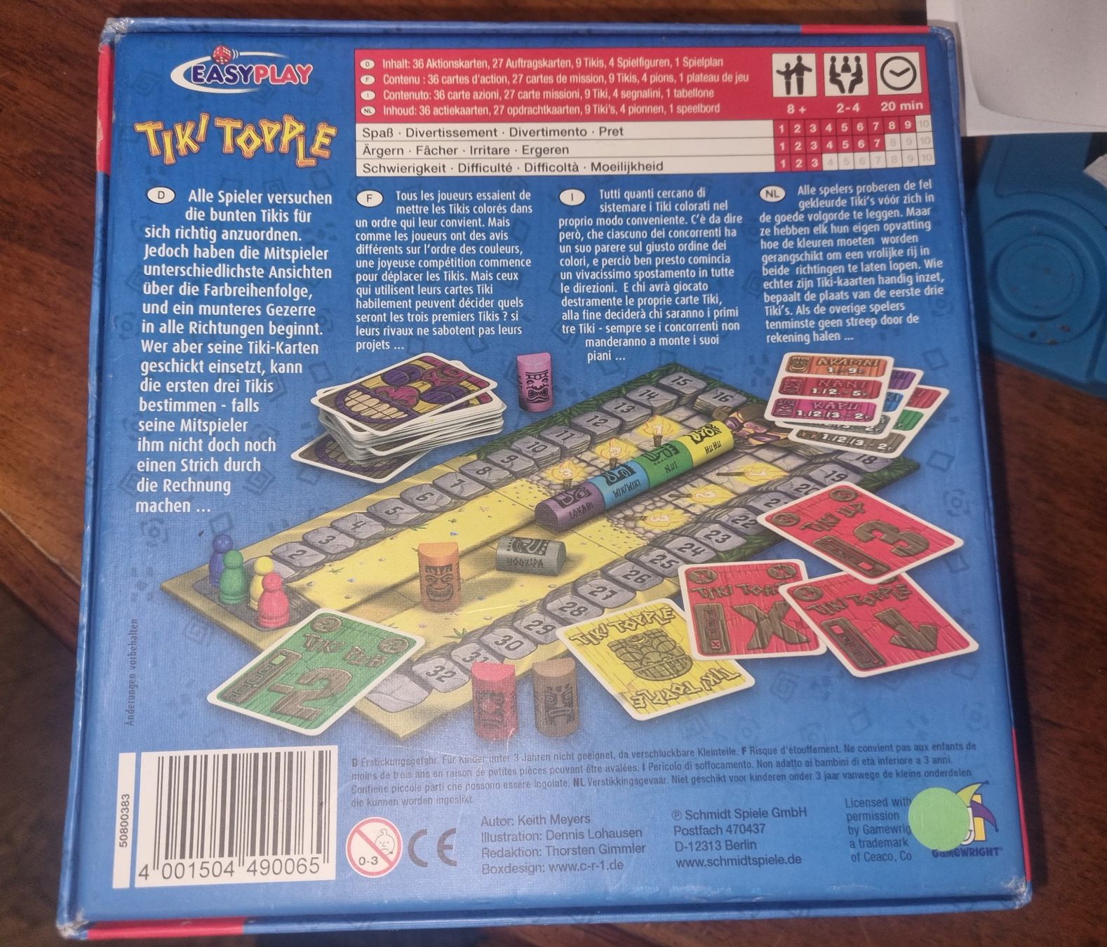 Giochi: Tiki Topple-Jeu de société Schmidt – Usato da Fribourg venduto da jarmilka 7
