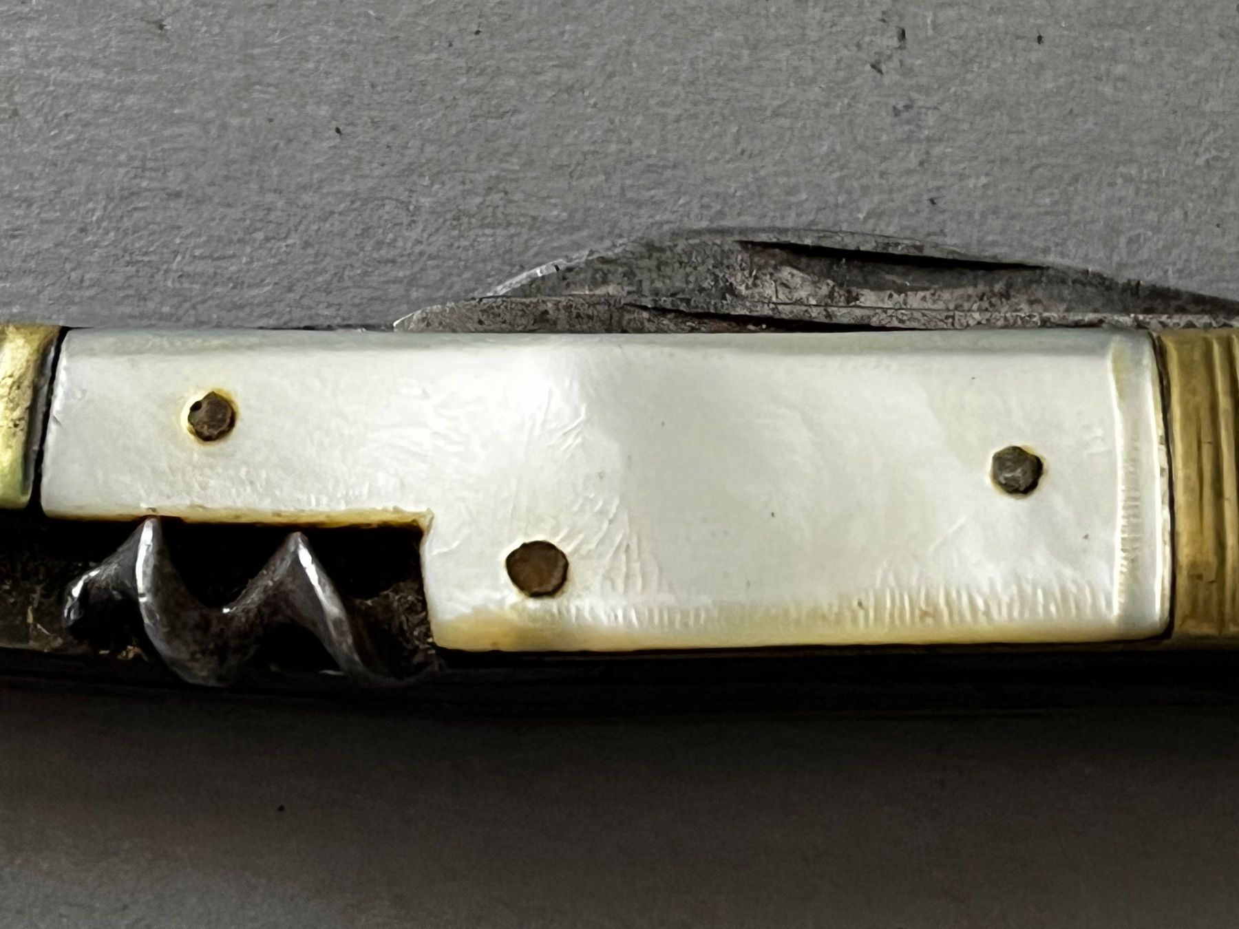 Solingen Coltelli tascabile: Antikes Perlmutt-Sackmesser 93 mm - selten – Usato da Zürich venduto da FV.vintage 5