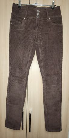 Damenhose Leggings Gr. S/32 Cord braun