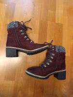 Winterschuhe weinrot