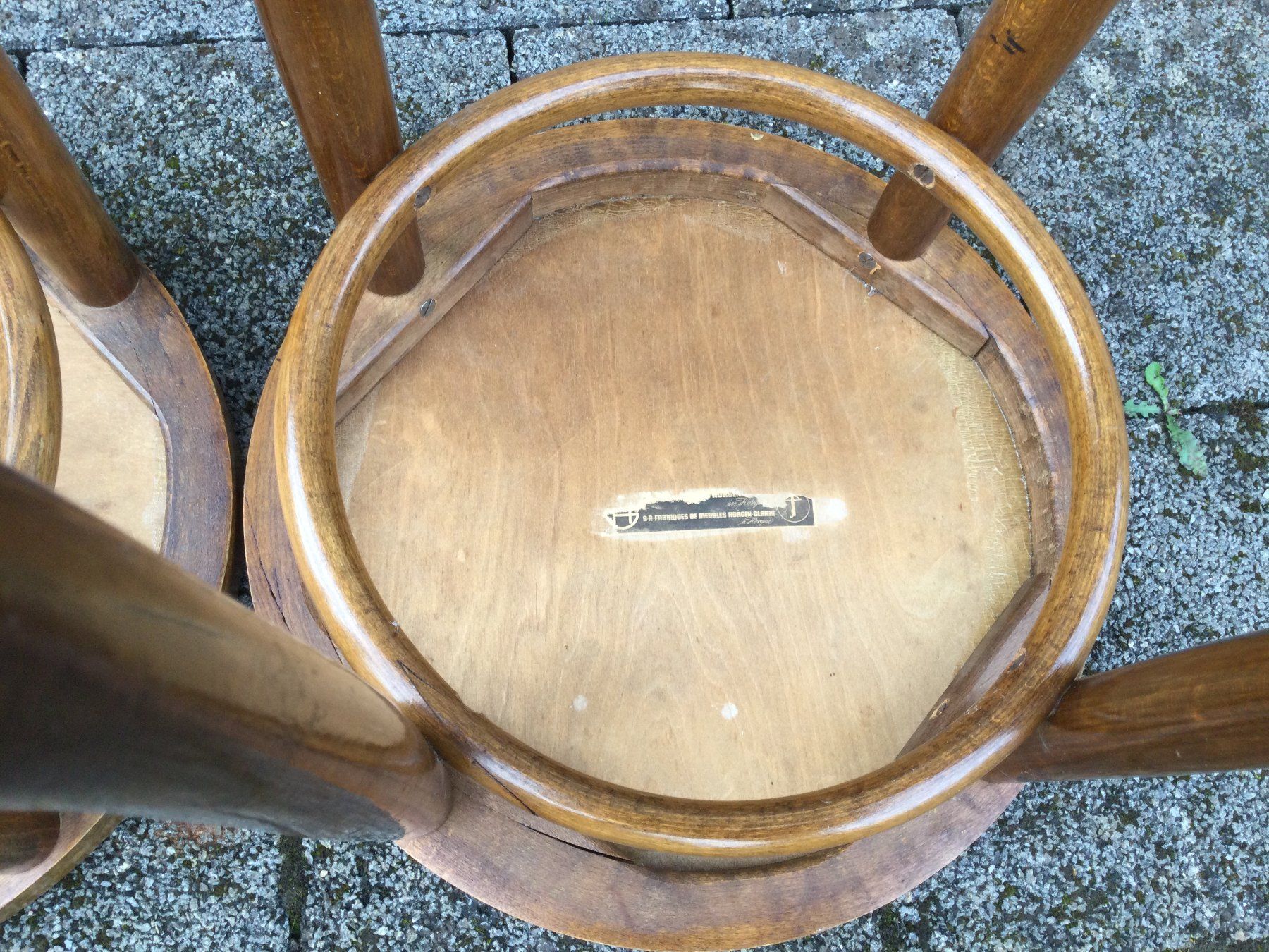 Horgen Glarus Sgabelli: Antike Horgen Glarus Hocker Bugholz Vintage – Usato da Wangen SZ venduto da kuriosum12 7