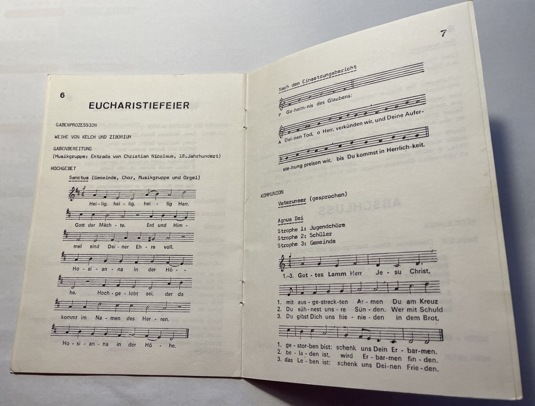 Libri: Broschüre, Programm der Kirchweihe 1979 St. Maria SH – Usato da Thayngen venduto da Flomibrocki_1 2