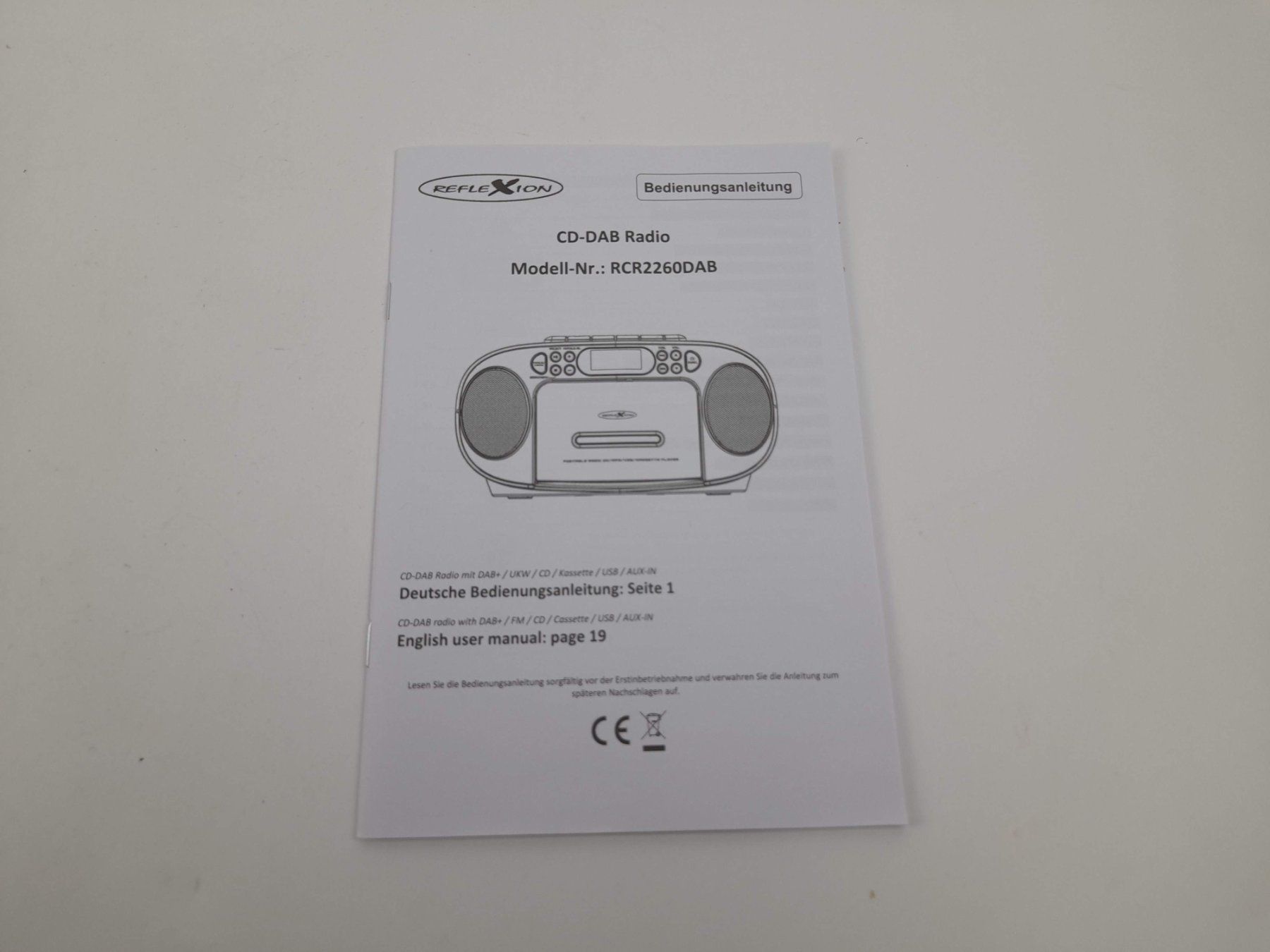 Radio: REFLEXION cd Radio Boombox – Nuovo (secondo la descrizione) da Liebefeld venduto da Restwert_Liebefeld 6