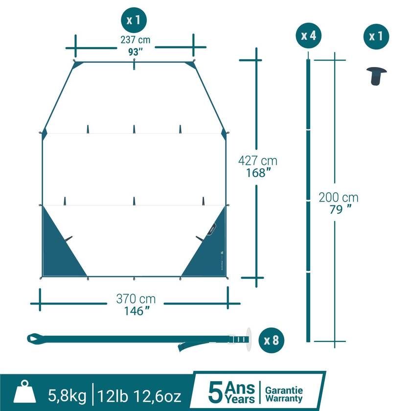 Decathlon Tende & Padiglioni: Quechua Trap – Nuovo (secondo la descrizione) da Dübendorf venduto da ant_2n7p 5