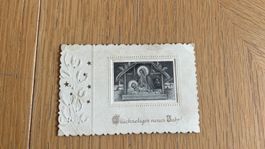 Alte Weihnachtskarte/Neujahrskarte, ca. 1920er Jahre.