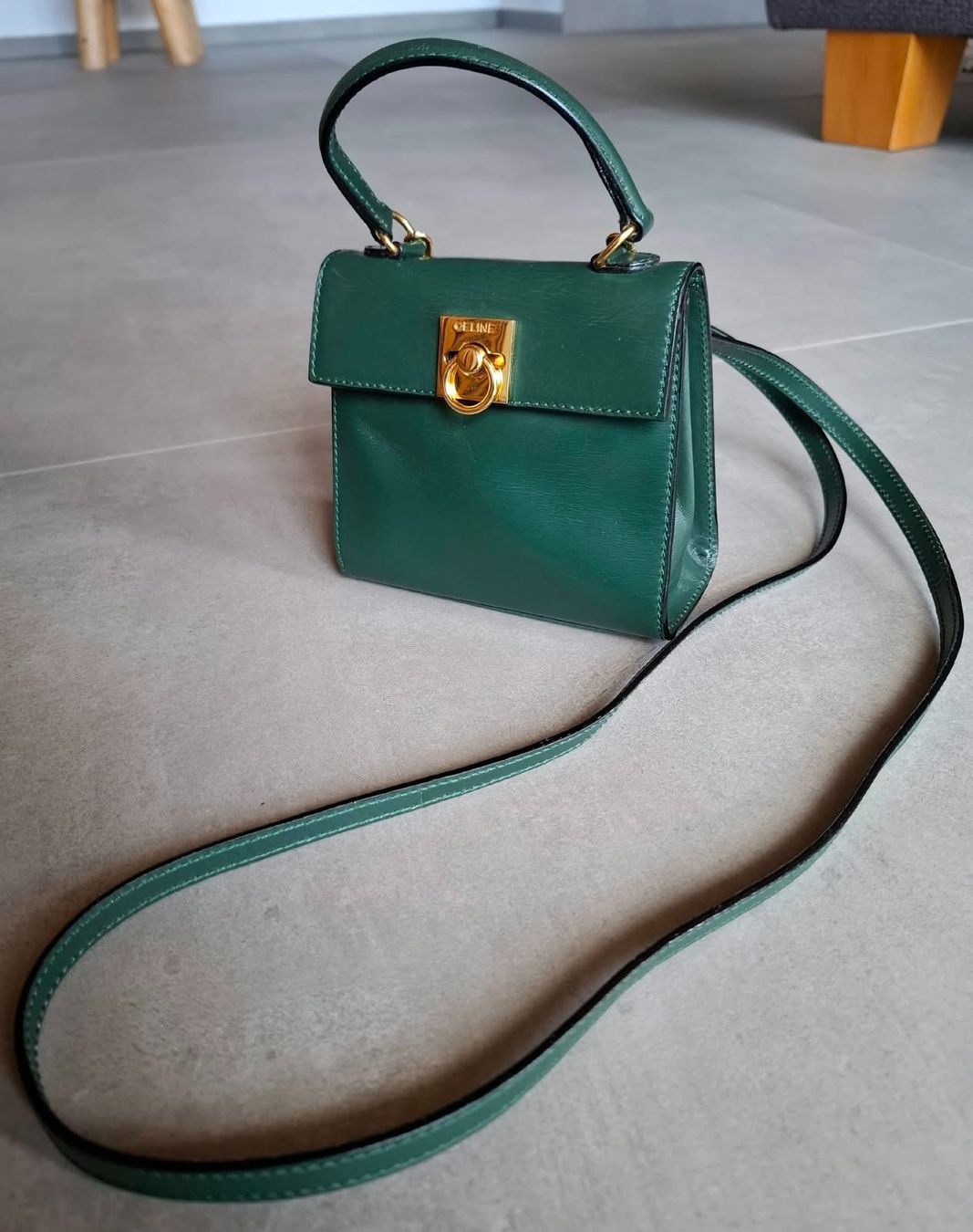 Celine Taschen für Damen: Celine Kelly Mini dark green – Gebraucht aus Zug von Katenths 3