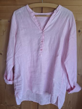 Schöne MOS MOSH Bluse rosa in Gr. M 100% Leinen 