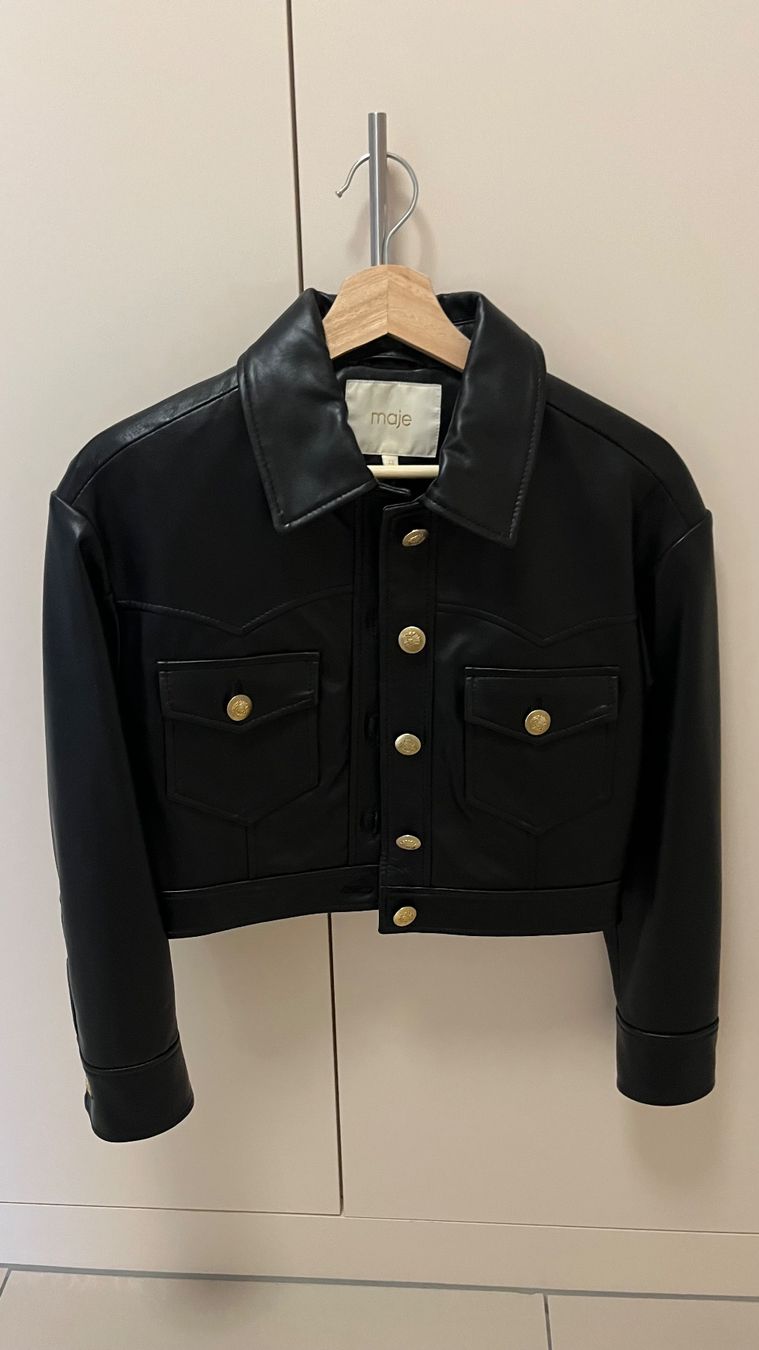 Maje Giacche: maje | Echtlederjacke | Gr. 36 – Nuovo (secondo la descrizione) da Windisch venduto da BijouDeals