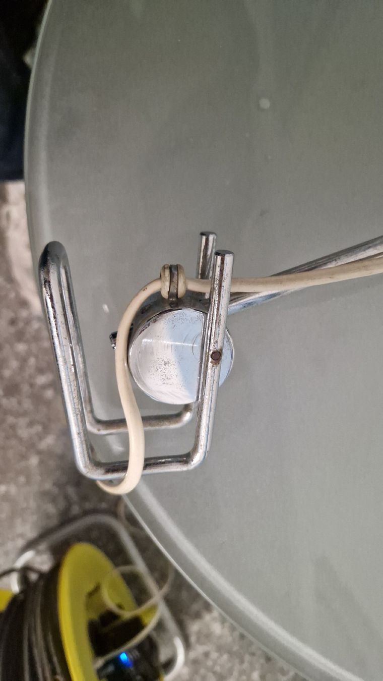 Lampade: Retro Tischlampe Chrom/Weiss – Usato da Zürich venduto da anna.caterina 5