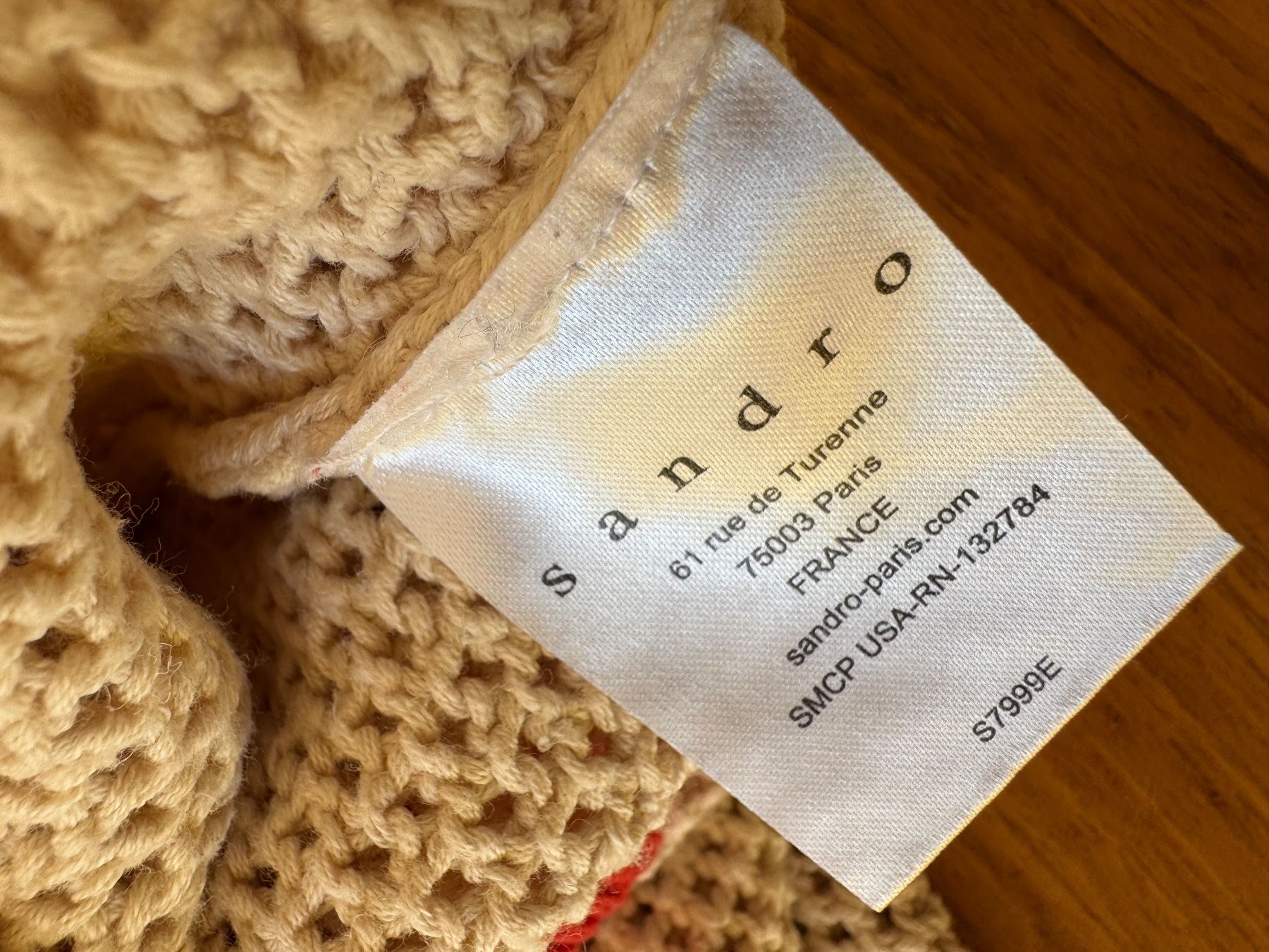 Sandro Maglioni & Felpe: Sandro Sommer Strickpullover, beige/orange S Top Zustand! – Nuovo (secondo la descrizione) da Meiringen venduto da magnooliaa 2