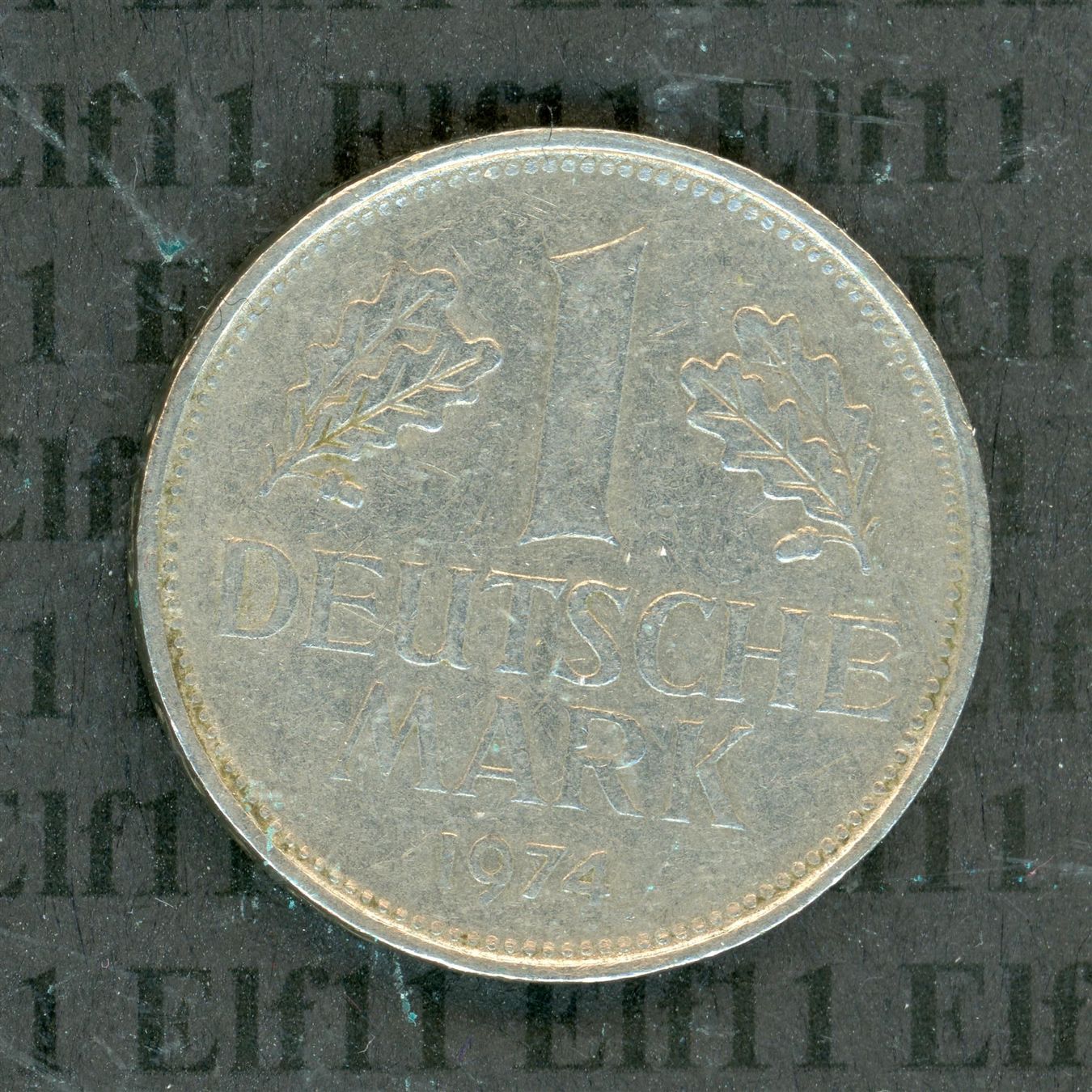 Tutti le monete: DEM___1.00 1974F -vz 1 Deutsche Mark – Usato da Widnau venduto da Elf11