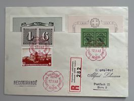 1943 GEPH Genf Einges. Brief W17L+R (ET) +W12+13+B21