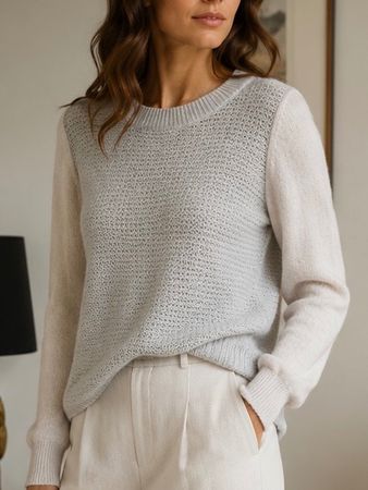 Rebecca Taylor 100% Cashmere Pullover - Gr. L