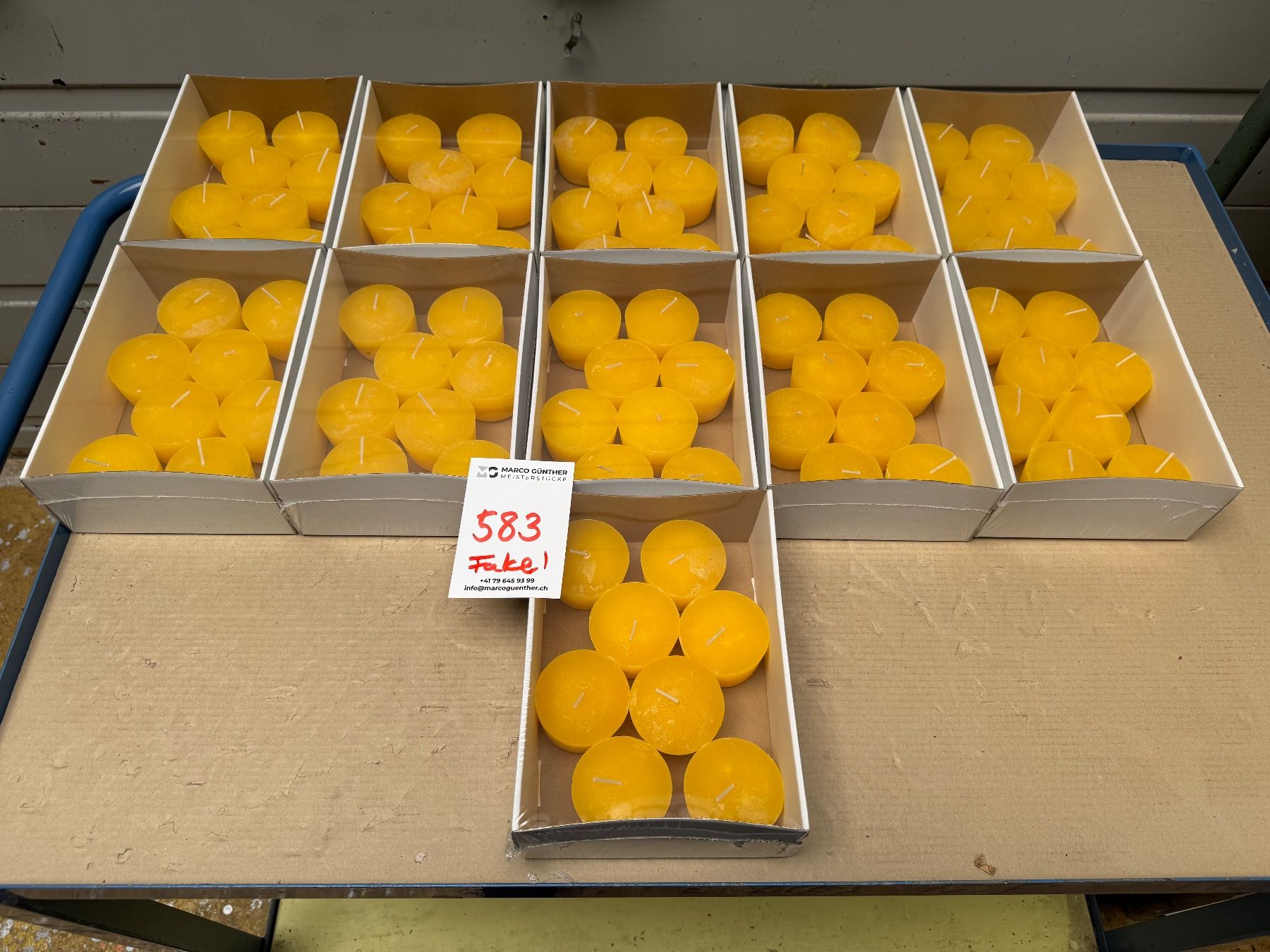 Kerzen: 583 Posten Kerzen aus Liquidation – Gebraucht aus Derendingen von Meisterstuecke