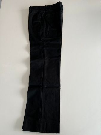 Klassische schwarze Baumwollhose – Taille S (34–36)