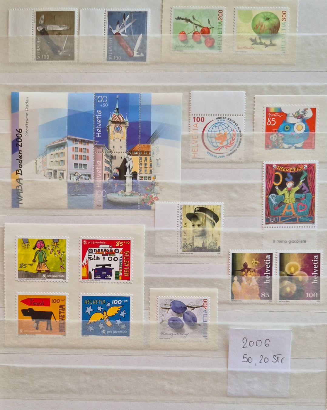 Alle Briefmarken: Jahresserie 2006 postfrisch – Gebraucht aus Buus von papillon098 2