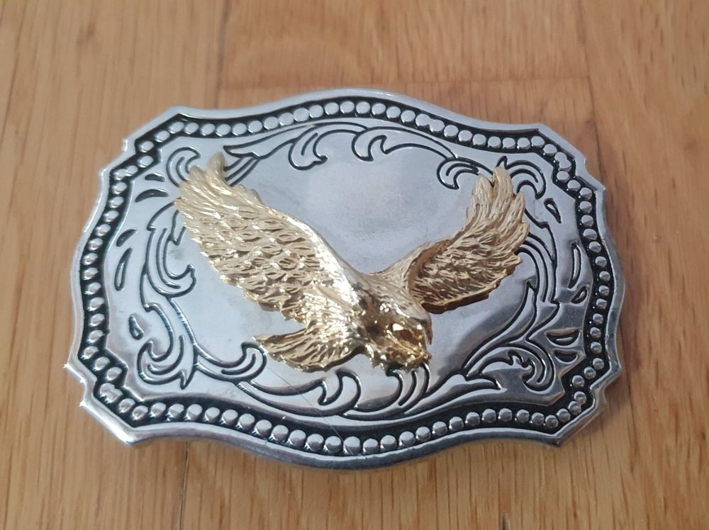 BBOTEN Western-Gürtelschnalle Mit Adler-Motiv - Große Cowboy-Schnalle Für Herren