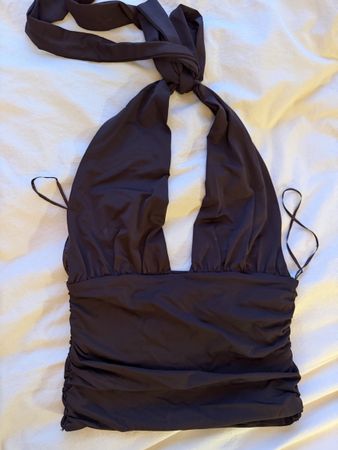 Zara Neckholder Top braun