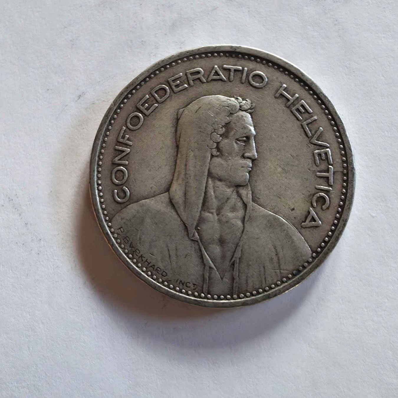 Tutti le monete: Silber-Münze 5-Franken 1931 – Usato da Filzbach venduto da Cschufi 1