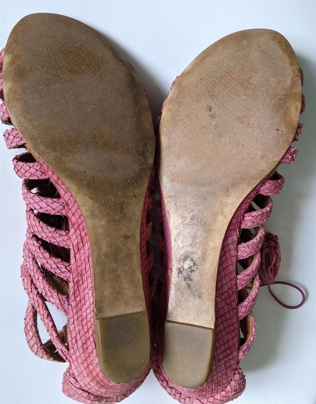 Zara Scarpe da donna: ZARA : Sandales en cuir rose façon python 40 – Nuovo (secondo la descrizione) da Petit-Lancy venduto da lilycerise 3