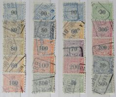 SWITZERLAND: Lot des timbres ferroviaires, O